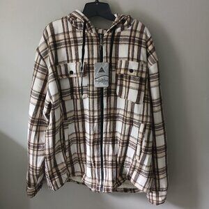 SwissWell Men's Fleece Jacket Size XL Thickened Softshell  Hoodie Sweater German